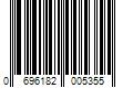 Barcode Image for UPC code 0696182005355. Product Name: allen + roth 2-ft x 3-ft Natural/Black Coir/Rubber Half-round Indoor Door Mat | JJ/2P/HR 001