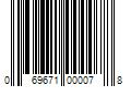 Barcode Image for UPC code 069671000078