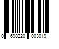 Barcode Image for UPC code 0698220003019