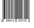 Barcode Image for UPC code 0699412000700