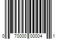 Barcode Image for UPC code 070000000041