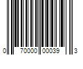 Barcode Image for UPC code 070000000393