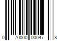 Barcode Image for UPC code 070000000478