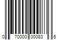 Barcode Image for UPC code 070000000836