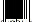 Barcode Image for UPC code 070000001512