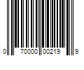 Barcode Image for UPC code 070000002199