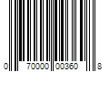 Barcode Image for UPC code 070000003608