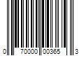 Barcode Image for UPC code 070000003653