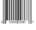 Barcode Image for UPC code 070000003677