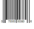 Barcode Image for UPC code 070000003806