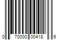 Barcode Image for UPC code 070000004186