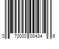 Barcode Image for UPC code 070000004346