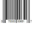 Barcode Image for UPC code 070000006517