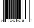 Barcode Image for UPC code 070000007897