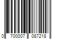 Barcode Image for UPC code 0700007087218