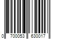 Barcode Image for UPC code 0700053630017