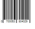 Barcode Image for UPC code 0700053804029