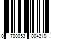 Barcode Image for UPC code 0700053804319