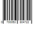 Barcode Image for UPC code 0700053804722