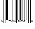 Barcode Image for UPC code 070010780926