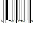 Barcode Image for UPC code 070011177015