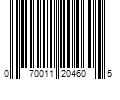 Barcode Image for UPC code 070011204605