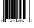 Barcode Image for UPC code 070011216028