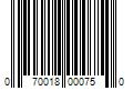 Barcode Image for UPC code 070018000750