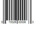 Barcode Image for UPC code 070026000063