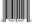 Barcode Image for UPC code 070031004070