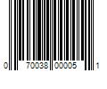 Barcode Image for UPC code 070038000051