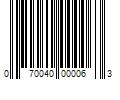 Barcode Image for UPC code 070040000063