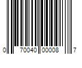 Barcode Image for UPC code 070040000087