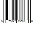 Barcode Image for UPC code 070042190816