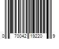 Barcode Image for UPC code 070042192209