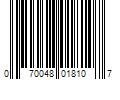 Barcode Image for UPC code 070048018107