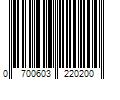 Barcode Image for UPC code 0700603220200