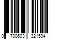 Barcode Image for UPC code 0700603321594