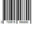 Barcode Image for UPC code 0700615998890