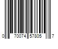 Barcode Image for UPC code 070074578057