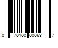 Barcode Image for UPC code 070100000637