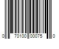 Barcode Image for UPC code 070100000750