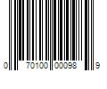 Barcode Image for UPC code 070100000989