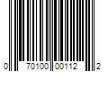 Barcode Image for UPC code 070100001122