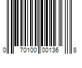 Barcode Image for UPC code 070100001368