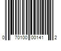 Barcode Image for UPC code 070100001412