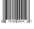 Barcode Image for UPC code 070100004147