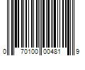 Barcode Image for UPC code 070100004819