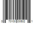 Barcode Image for UPC code 070100005021