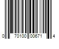 Barcode Image for UPC code 070100006714